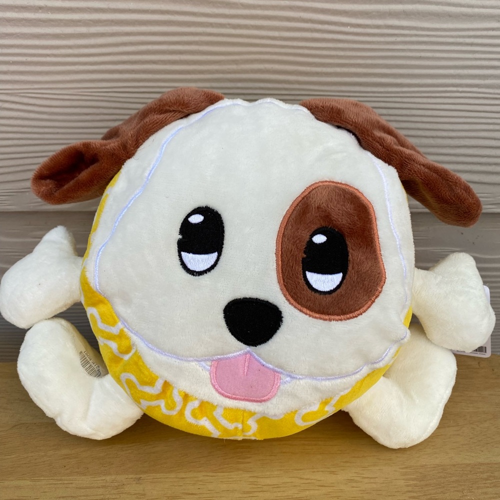 Preowned NWT multicolor Collectible emojiPlanet Fluffy plush Puppy